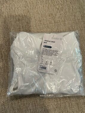 Zip-Front Crop Sports Bra A-C